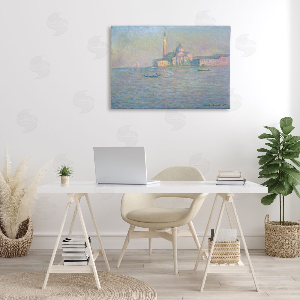 one1000paintings Classical Venice Church Canvas Wall Art Print in Room