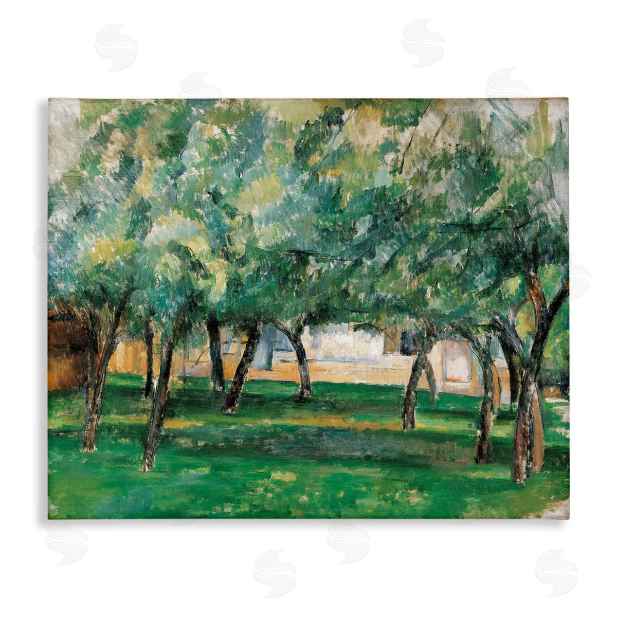 one1000paintings Classic Cezanne Farm in Normandy Canvas Wall Art Print