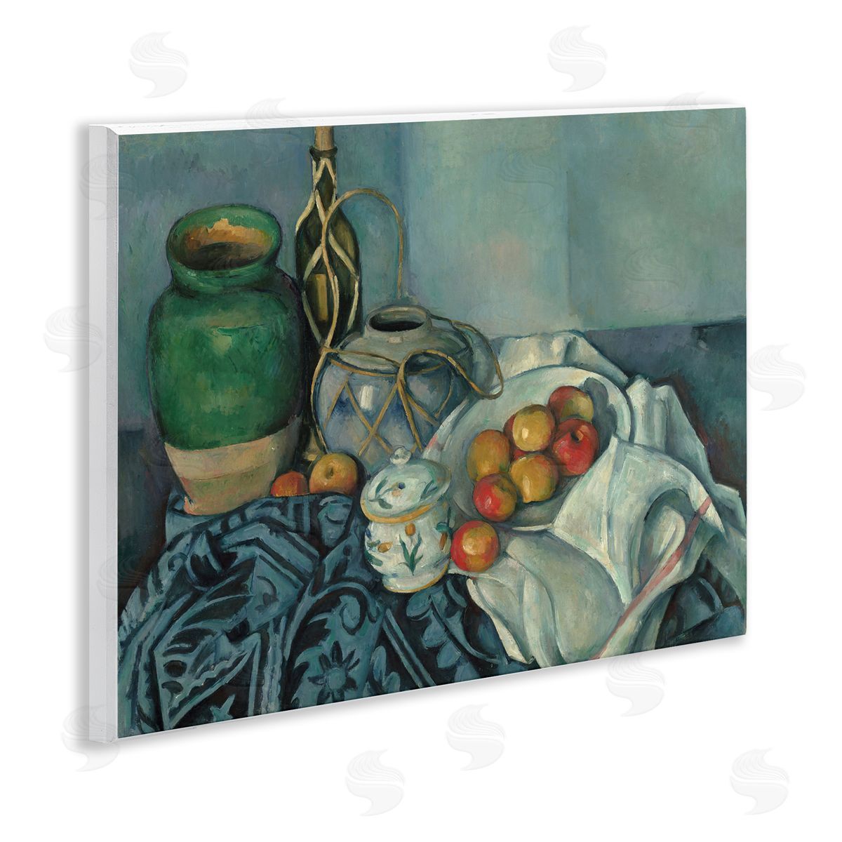 one1000paintings Classic Cezanne Apples Still Life Wooden Wall Plaque Art Print