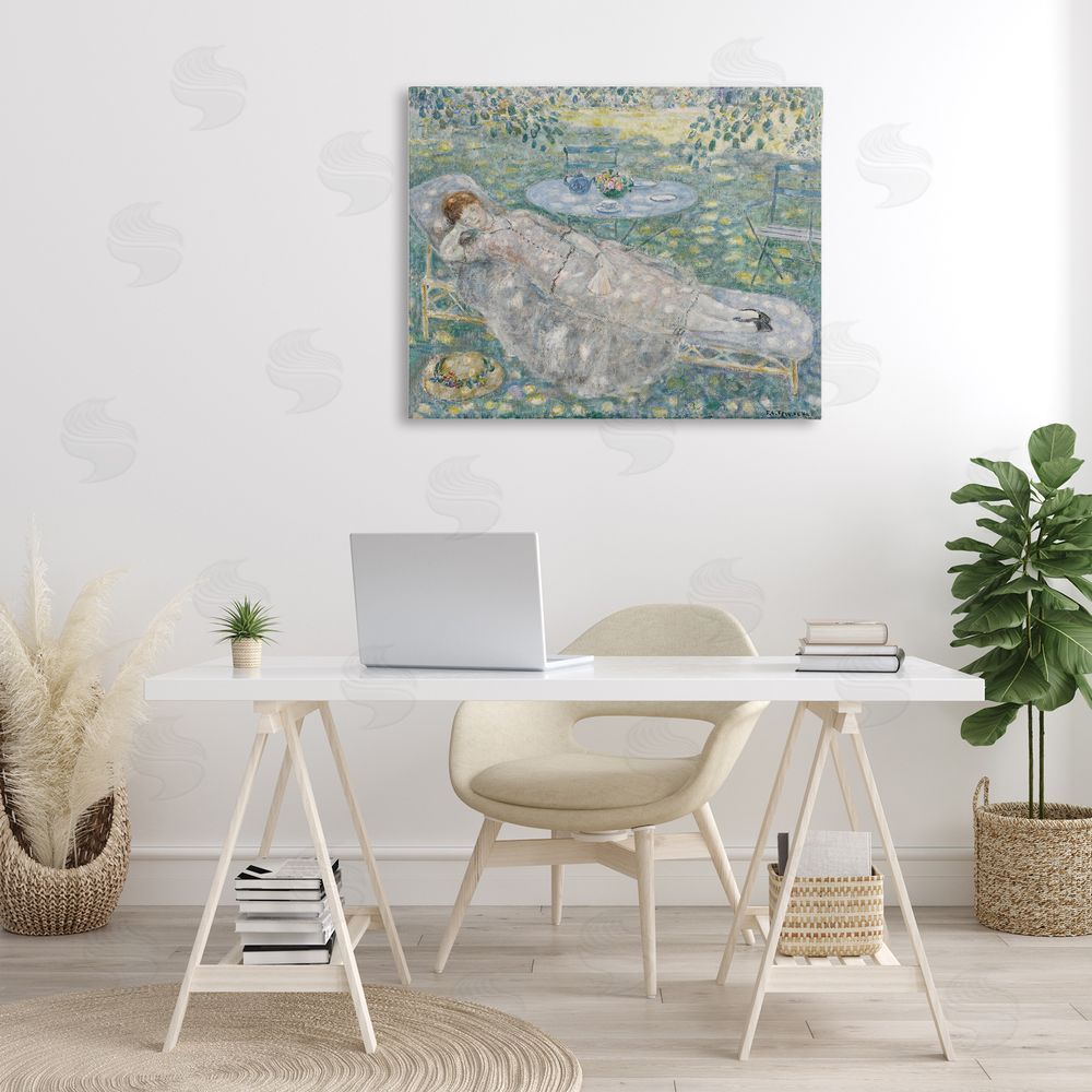 one1000paintings Classical Frieseke Portrait Canvas Wall Art Print in Room