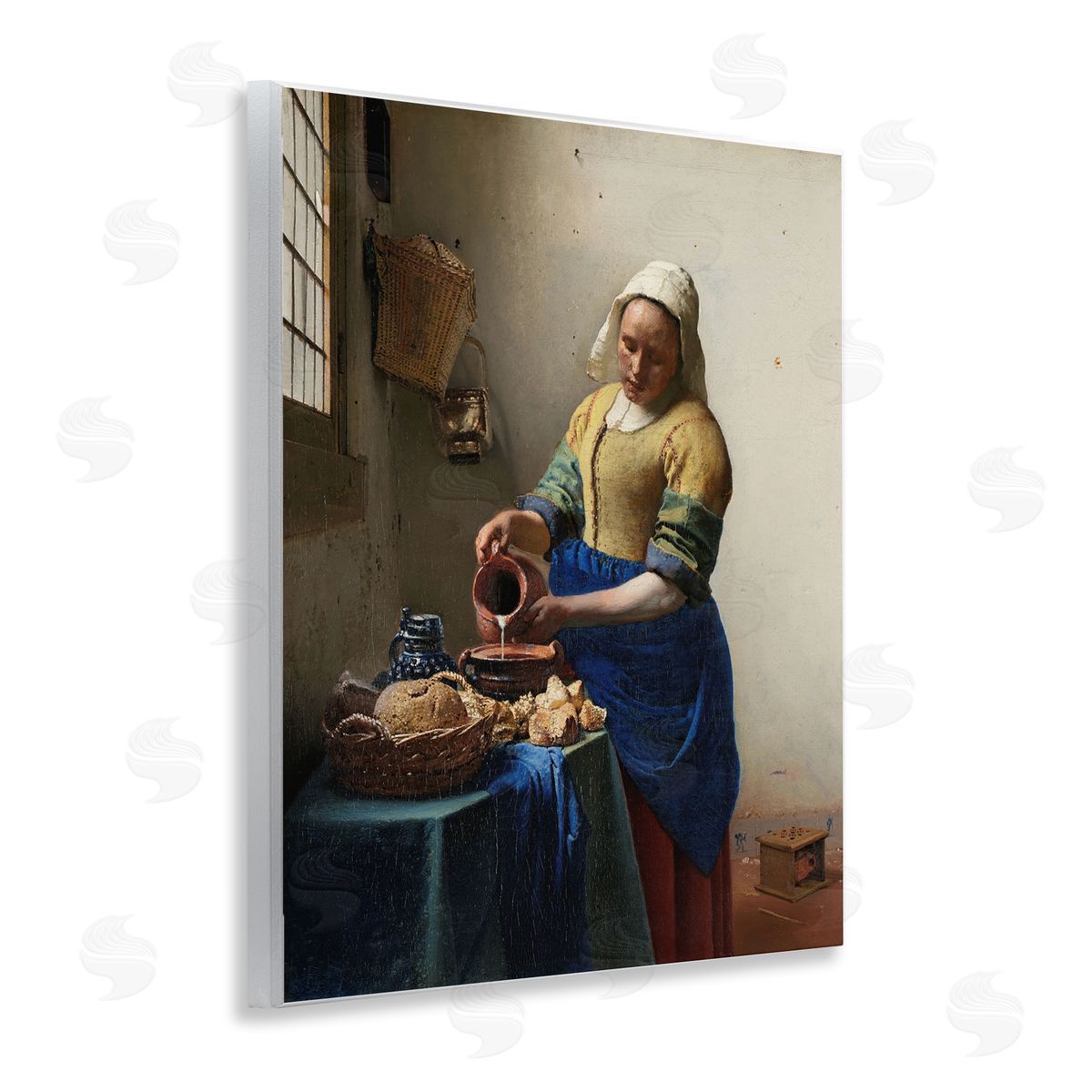 one1000paintings Classical Vermeer The Milkmaid Wooden Wall Plaque Art Print