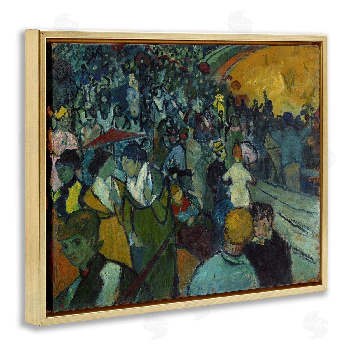one1000paintings Classical Van Gogh Arena Gold Floating Frame Canvas Wall Art Print