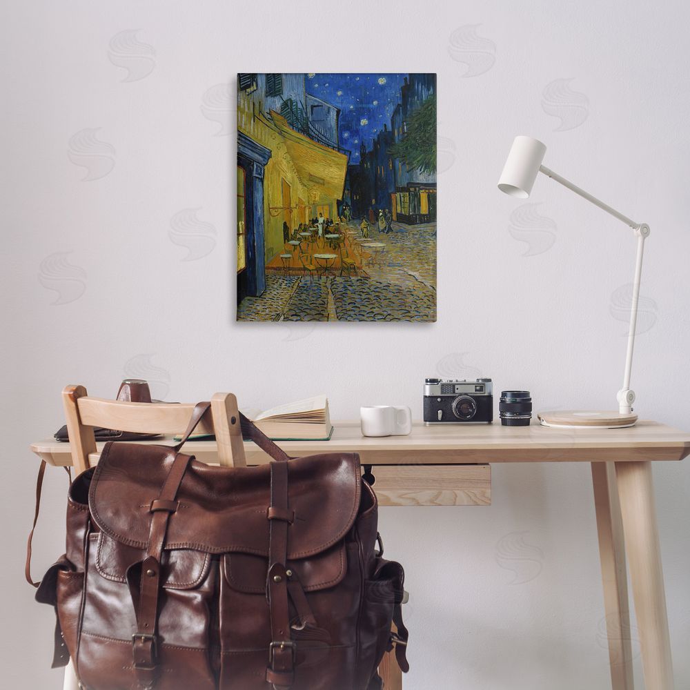 one1000paintings Van Gogh Café Terrace at Night Canvas Wall Art Print in Room