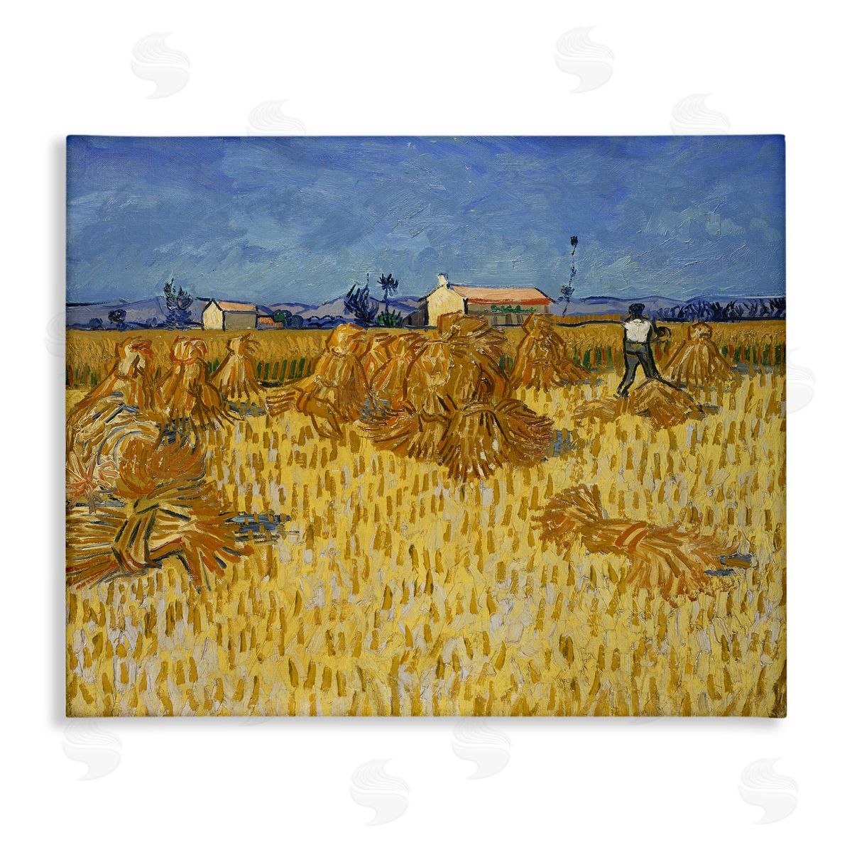 one1000paintings Van Gogh Corn Harvest Canvas Wall Art Print