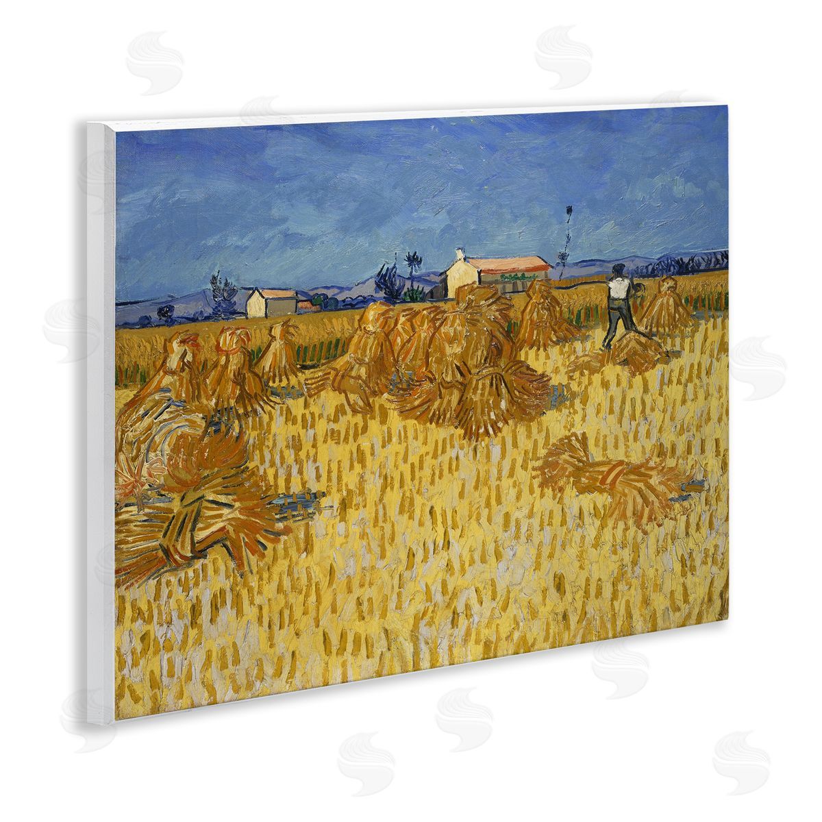one1000paintings Van Gogh Corn Harvest Wooden Wall Plaque Art Print