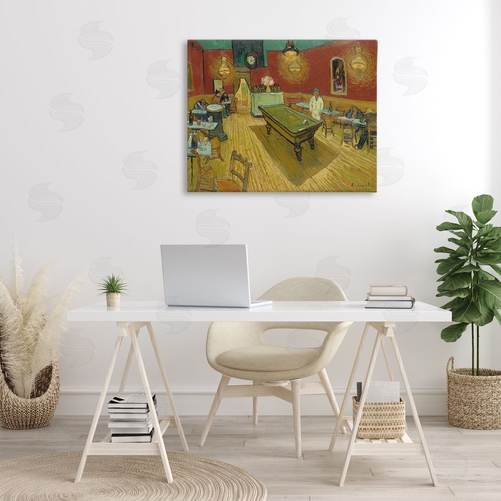 one1000paintings Van Gogh The Night Café Canvas Wall Art Print in Room