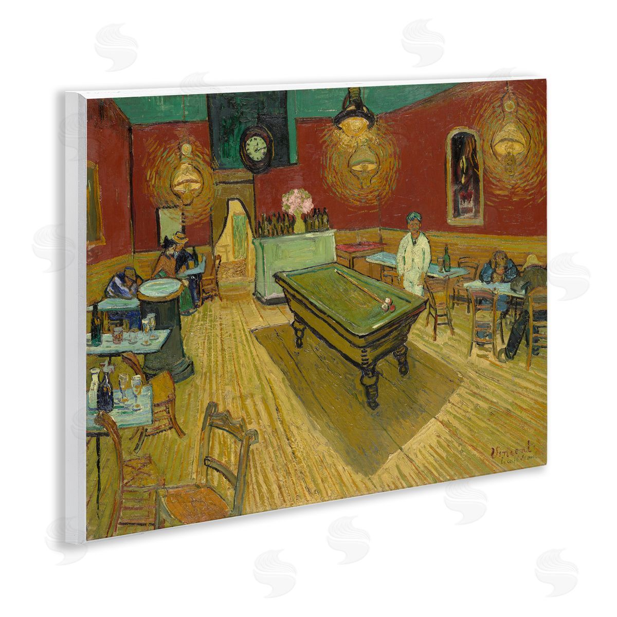 one1000paintings Van Gogh The Night Café Wooden Wall Plaque Art Print