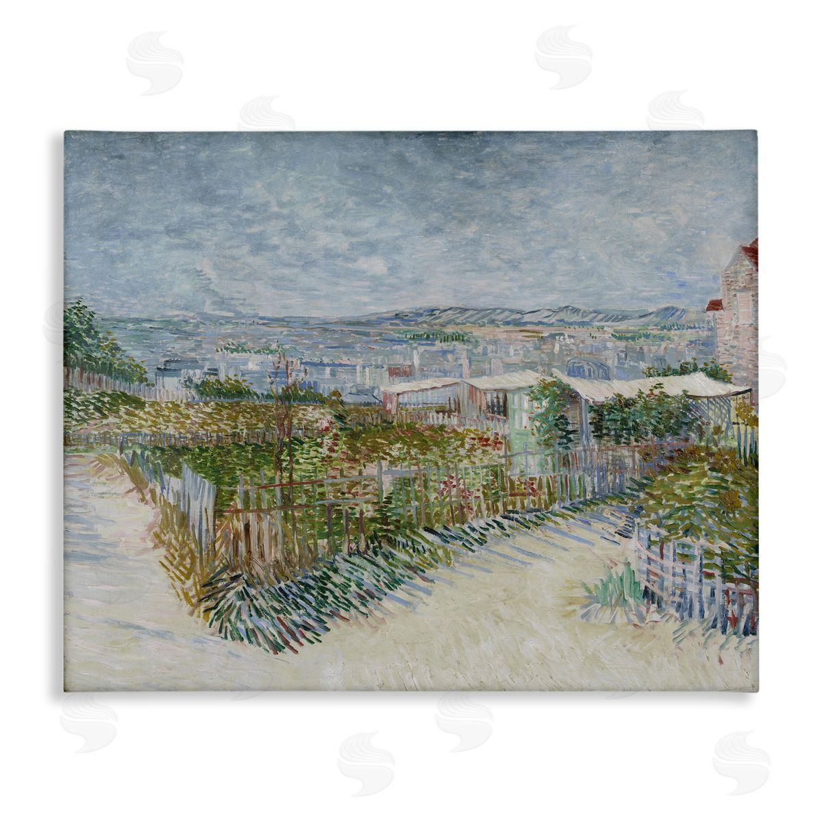 one1000paintings Van Gogh Monmarte Landscape Canvas Wall Art Print