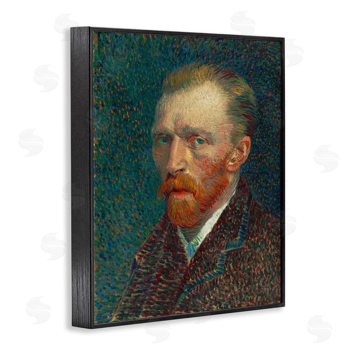one1000paintings Van Gogh Self Portrait Black Framed Giclee Wall Art Print