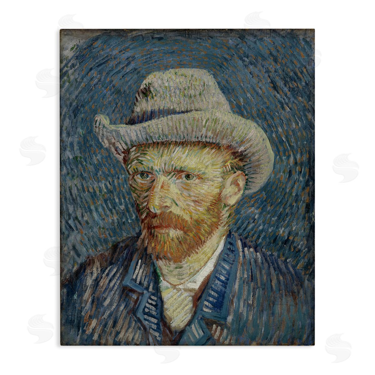 one1000paintings Van Gogh Portrait with Hat Canvas Wall Art Print