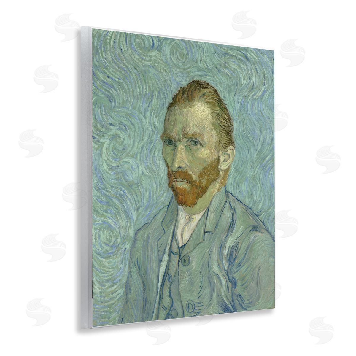 one1000paintings Van Gogh Classic Self Portrait Wooden Wall Plaque Art Print