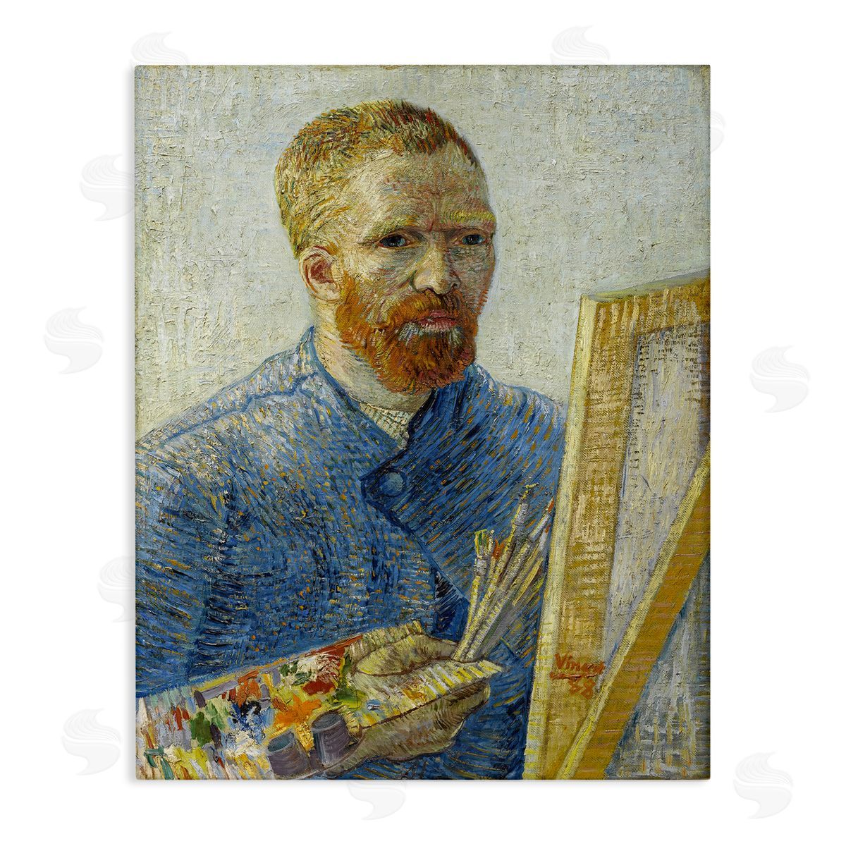 one1000paintings Van Gogh Painter Self Portrait Canvas Wall Art Print