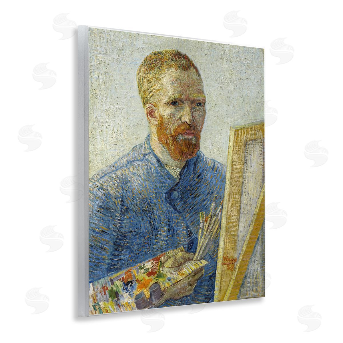 one1000paintings Van Gogh Painter Self Portrait Wooden Wall Plaque Art Print