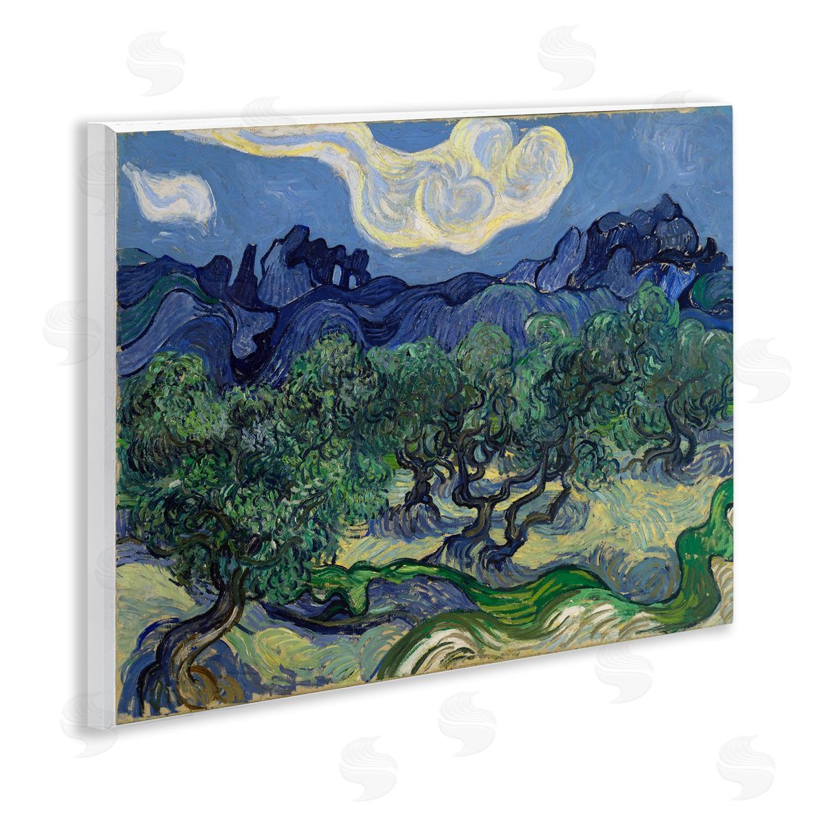 one1000paintings Van Gogh Olive Trees Landscape Wooden Wall Plaque Art Print