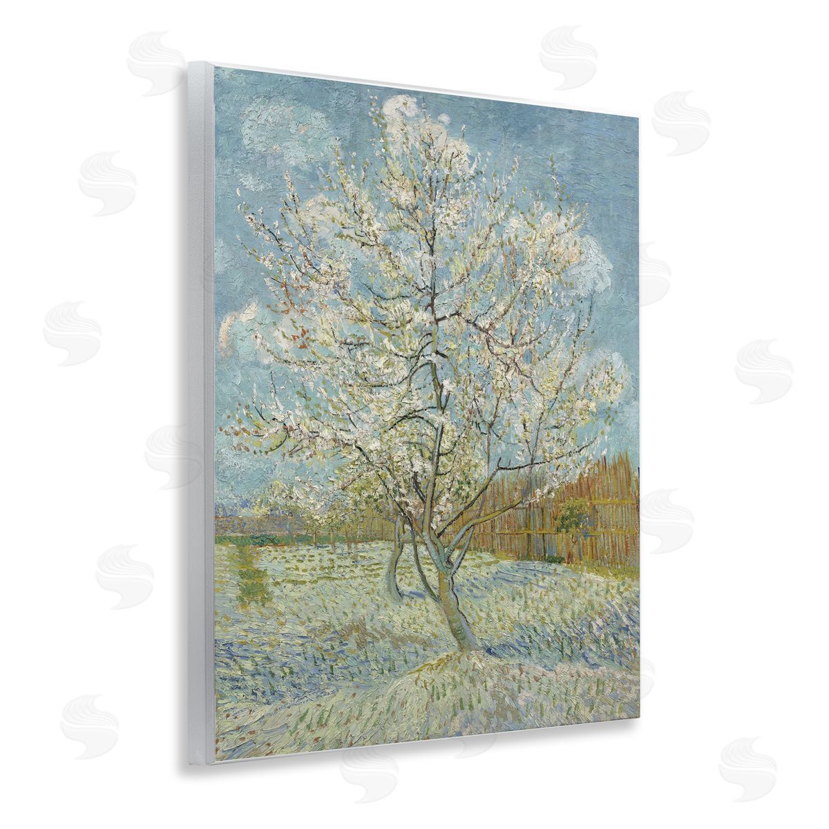 one1000paintings Van Gogh Pink Peach Tree Wooden Wall Plaque Art Print
