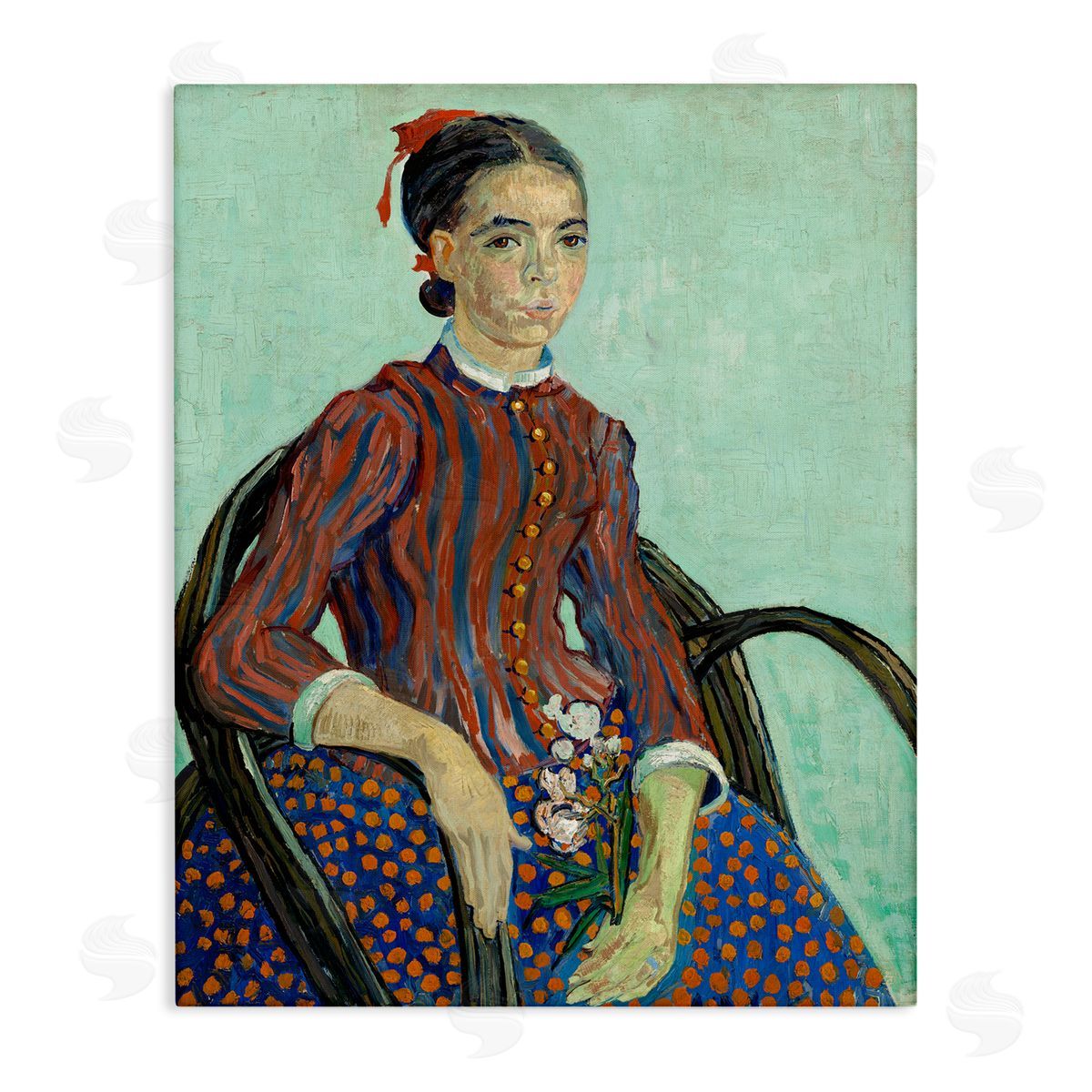 one1000paintings Van Gogh Lady Mousme Canvas Wall Art Print