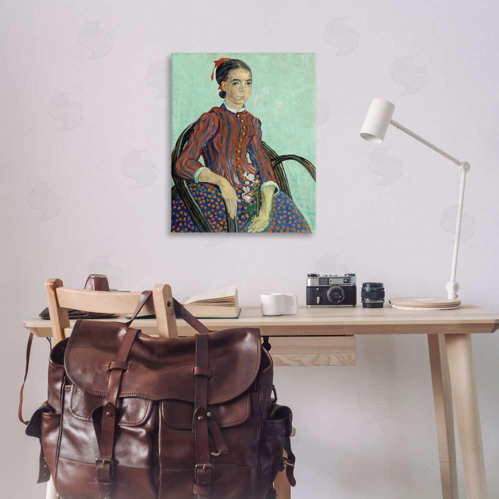 one1000paintings Van Gogh Lady Mousme Canvas Wall Art Print in Room