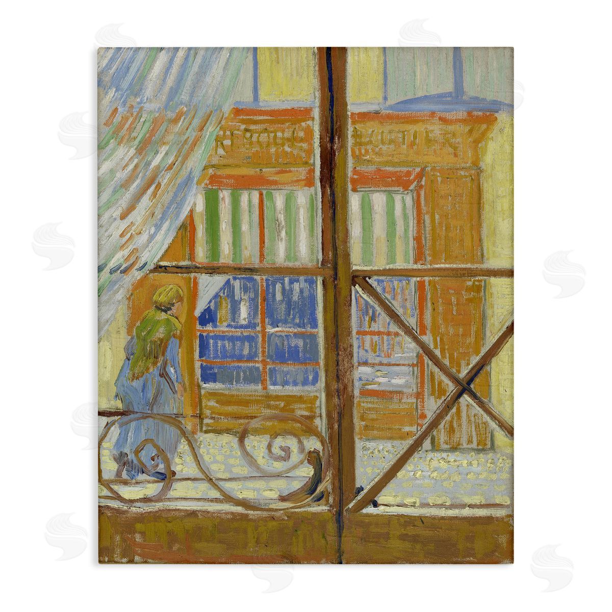 one1000paintings Van Gogh View of Butcher's Shop Canvas Wall Art Print