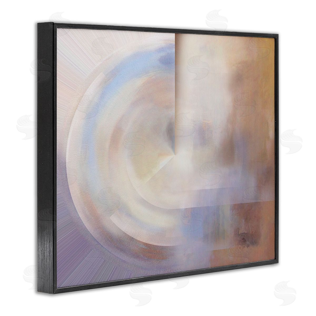 Noah Bay Ghosts of New York Abstract Black Framed Giclee Wall Art Print
