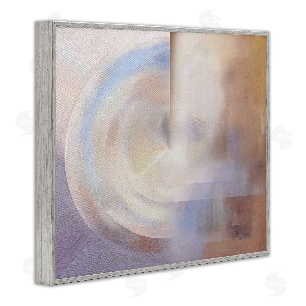 Noah Bay Ghosts of New York Abstract Gray Framed Giclee Wall Art Print