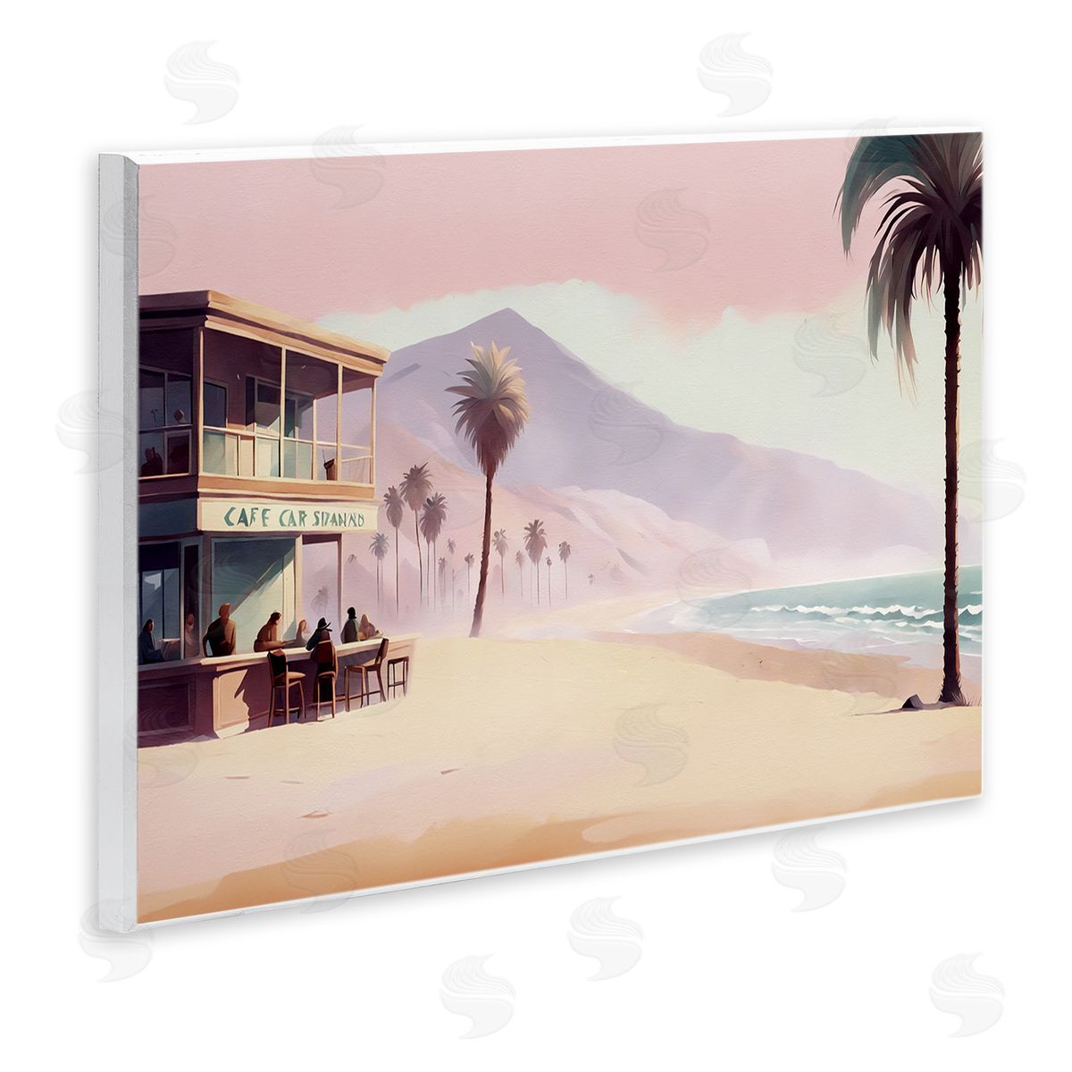 Noah Bay Café at Head Of Bay Wooden Wall Plaque Art Print
