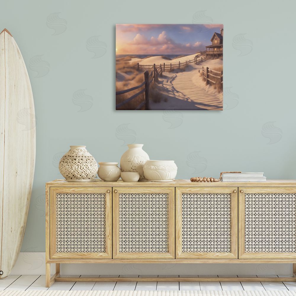 Noah Bay Hampton Dunes Landscape Canvas Wall Art Print in Room