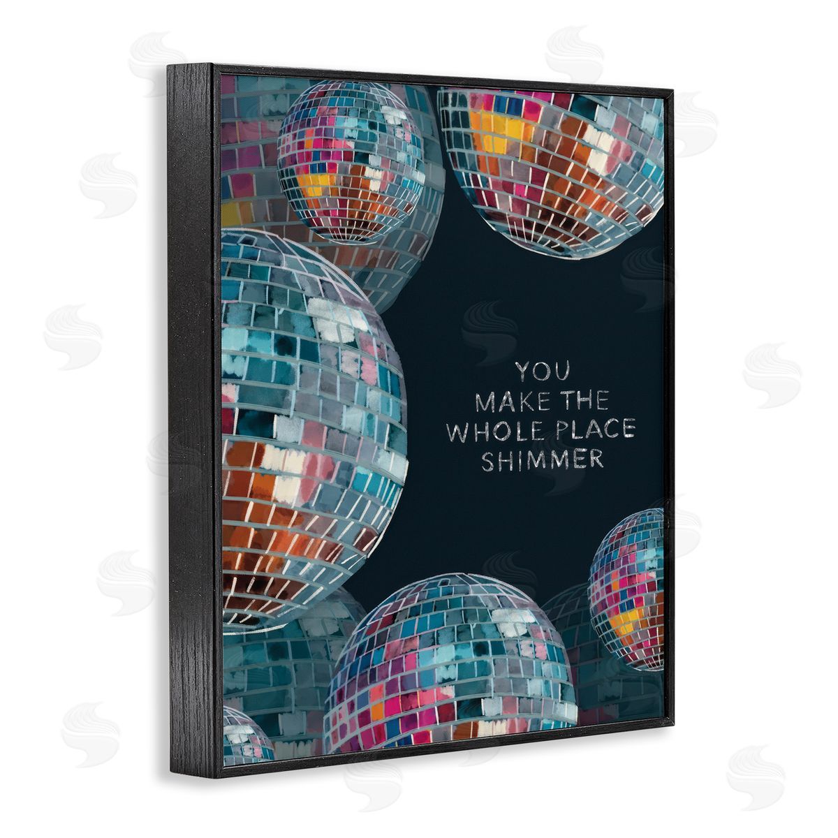 Amelia Noyes You Make it Shimmer Black Framed Giclee Wall Art Print