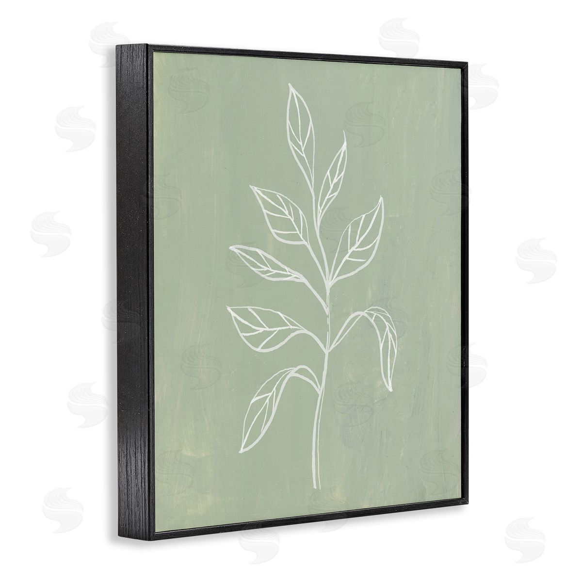 Patricia Pinto Drooping Plant Leaves Black Framed Giclee Wall Art Print