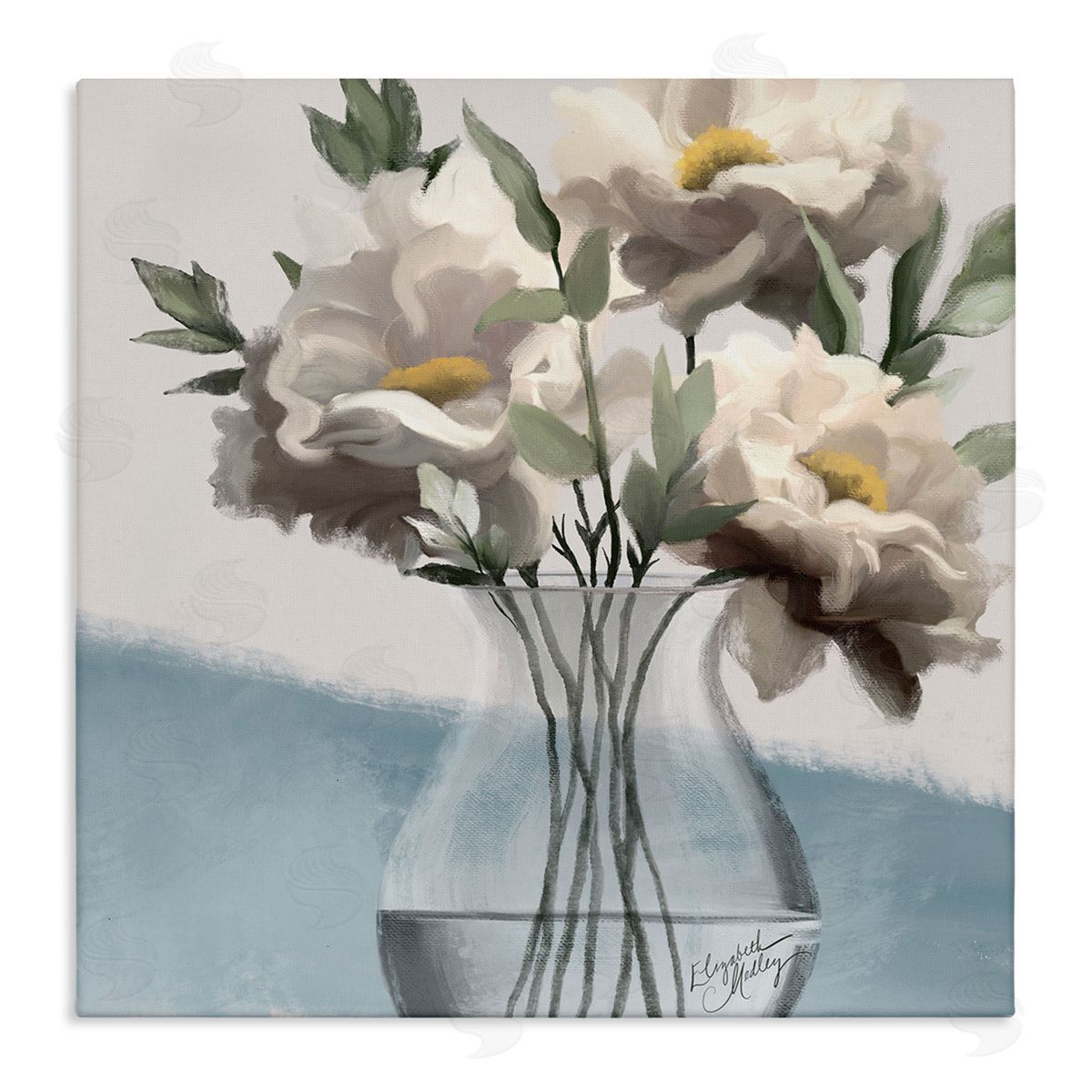Elizabeth Medley Sweet Vase Bouquet Canvas Wall Art Print