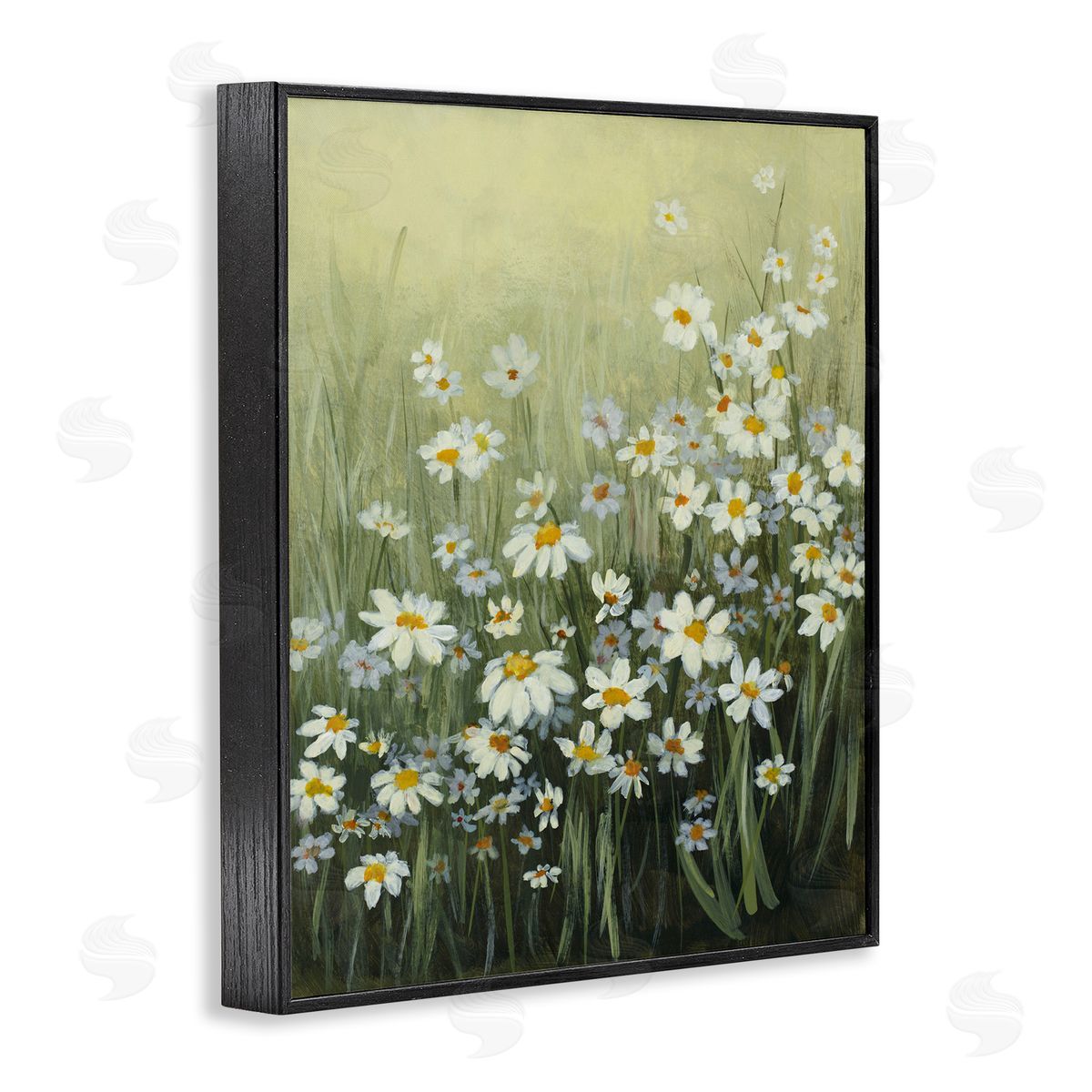 Lanie Loreth Daisy Field Garden Black Framed Giclee Wall Art Print