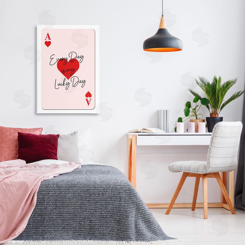 Martina Pavlova Lucky Day Card Design Canvas Wall Art Print in Room