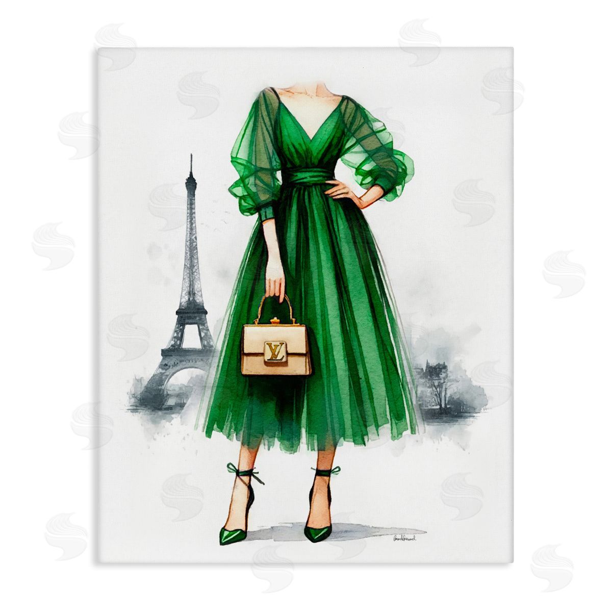 Amanda Greenwood Parisian Girl Fashion Canvas Wall Art Print