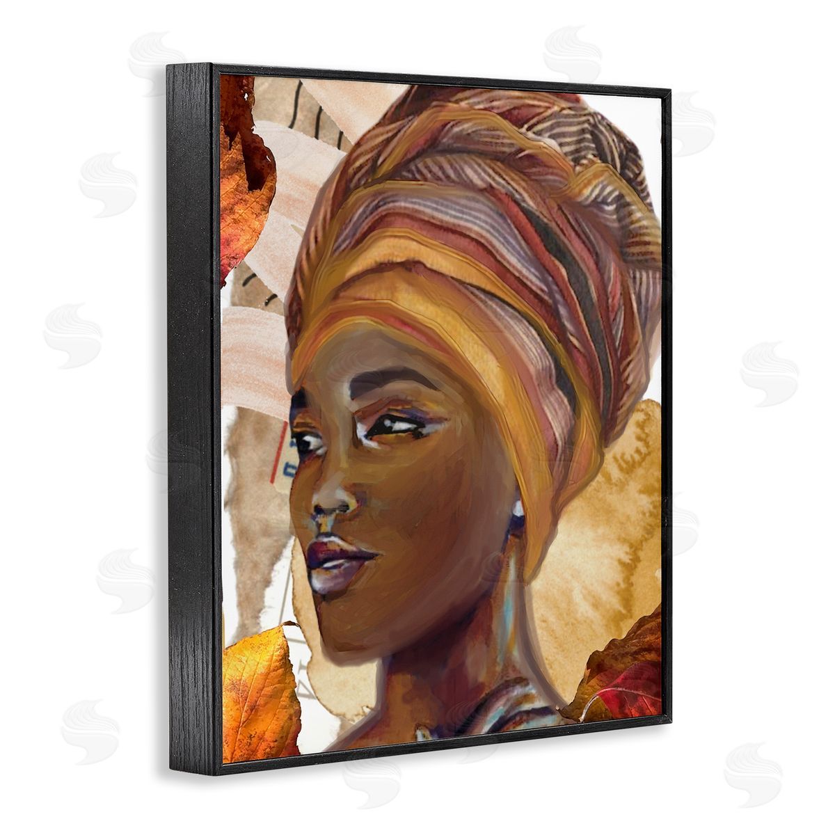 Jesse Keith Natural Tone Woman Portrait Black Framed Giclee Wall Art Print
