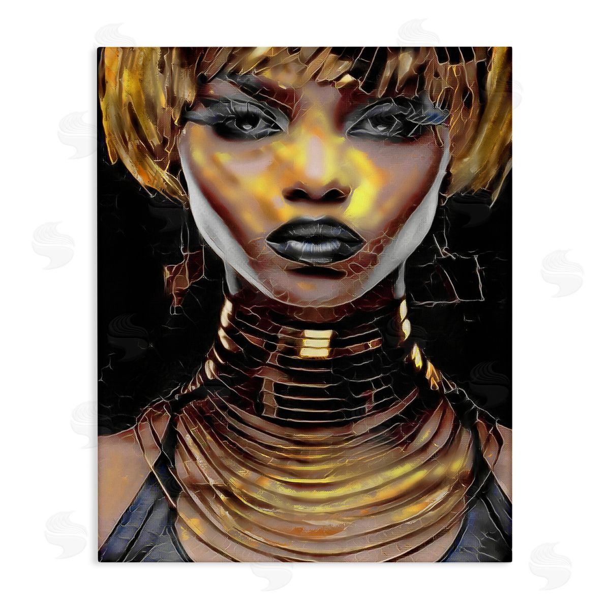 Jesse Keith Intense Glam Woman Portrait Canvas Wall Art Print