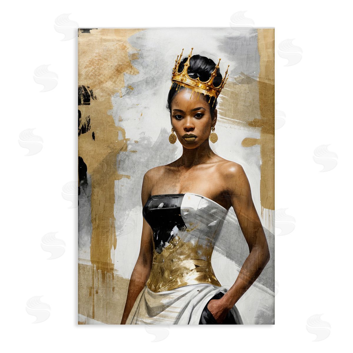 Kim Allen Glam Abstraction Woman Canvas Wall Art Print