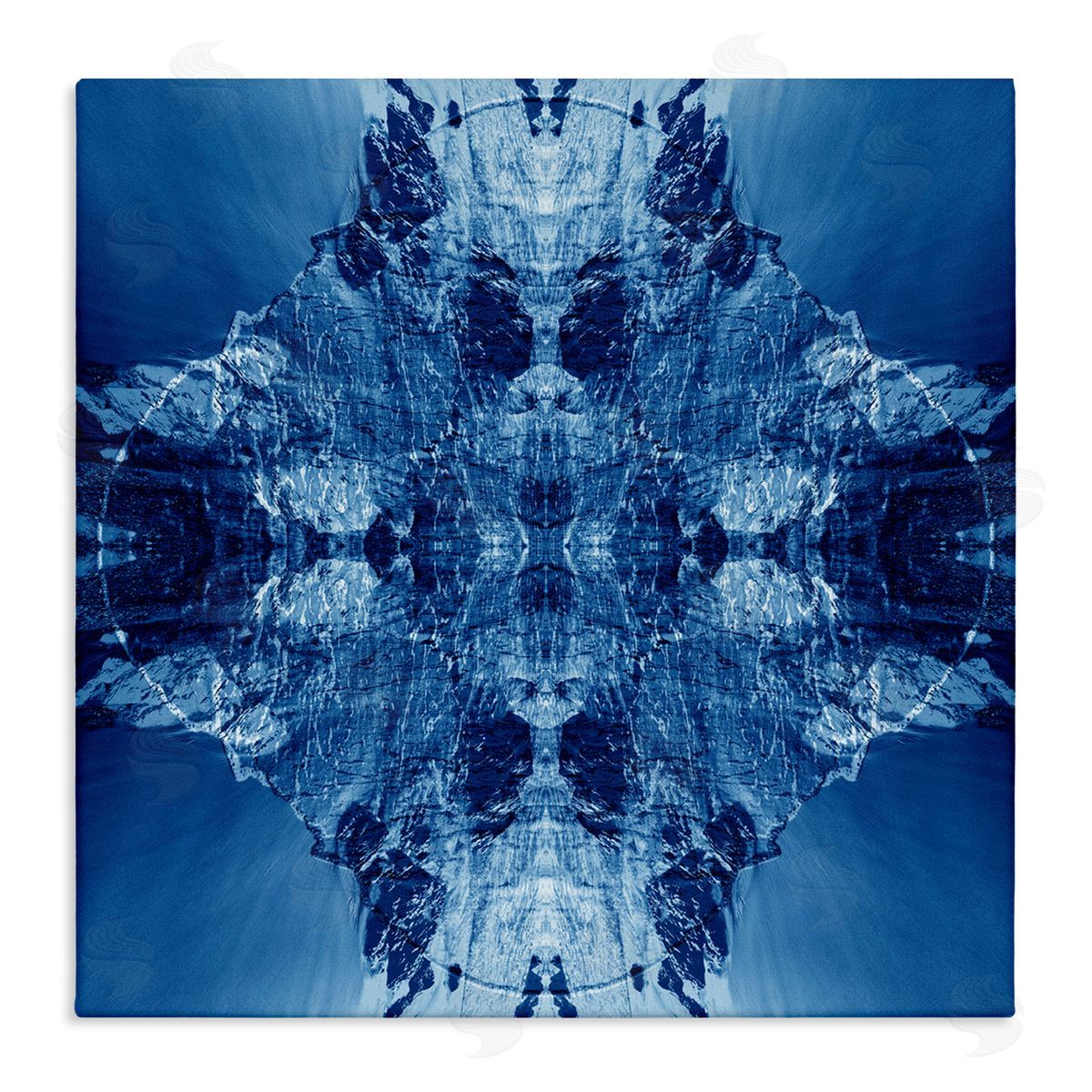 El Perkin Mirrored Symmetry Pattern Canvas Wall Art Print