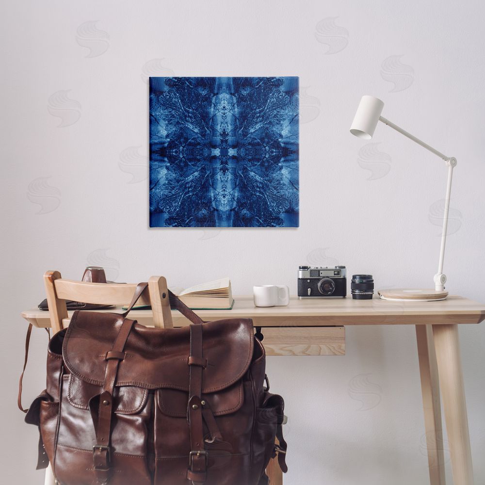 El Perkin Balanced Tie Dye Pattern Canvas Wall Art Print in Room