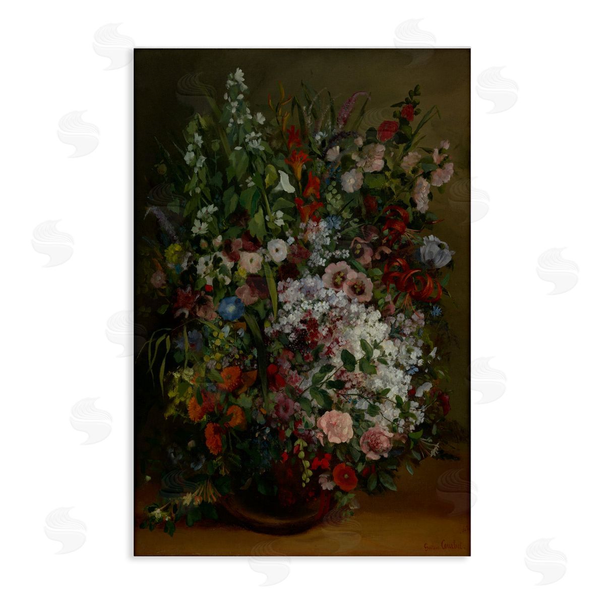 one1000paintings Classical Bouquet of Flowers Canvas Wall Art Print