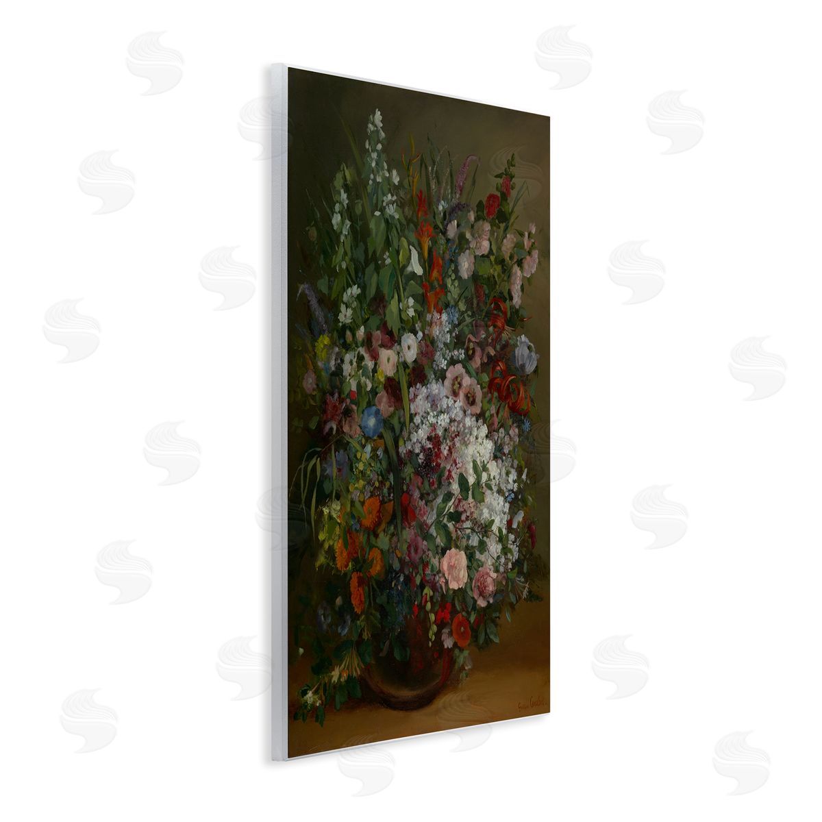 one1000paintings Classical Bouquet of Flowers Wooden Wall Plaque Art Print