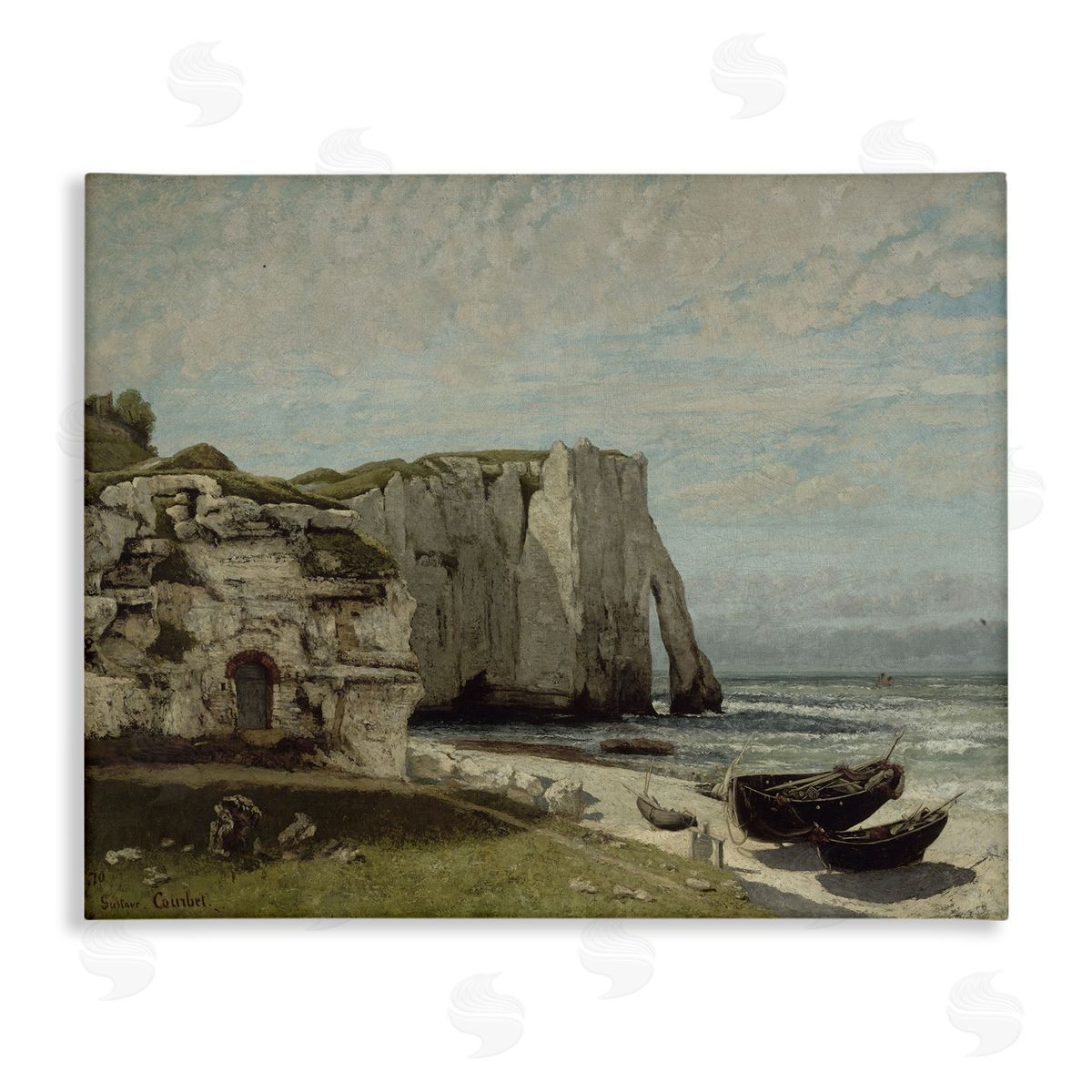 one1000paintings Classical Cliffs After Strom Canvas Wall Art Print