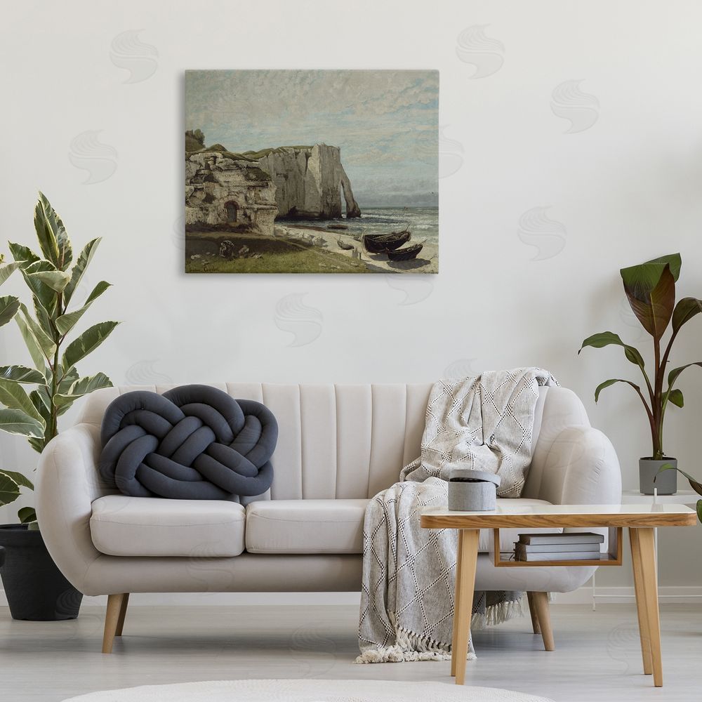 one1000paintings Classical Cliffs After Strom Canvas Wall Art Print in Room