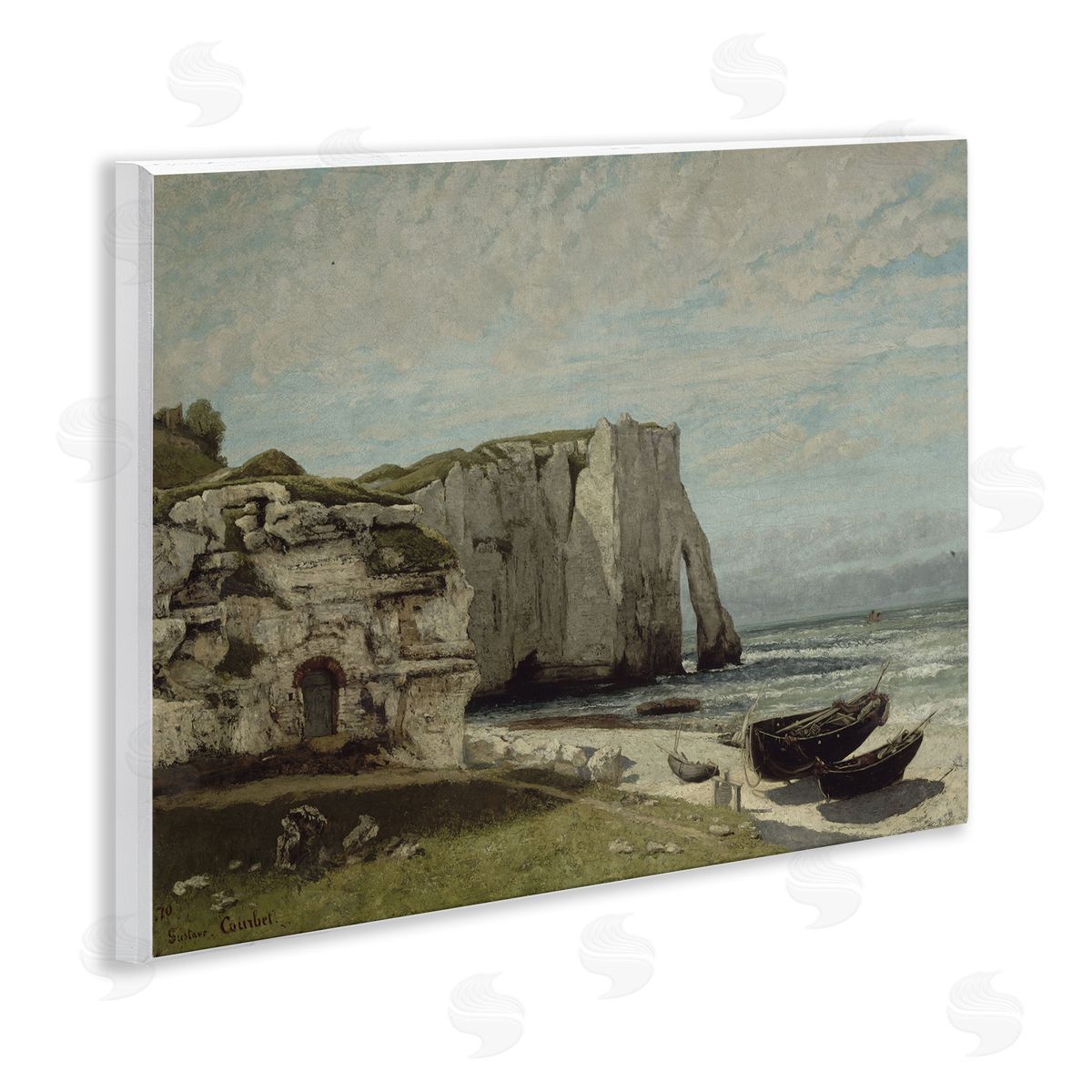 one1000paintings Classical Cliffs After Strom Wooden Wall Plaque Art Print