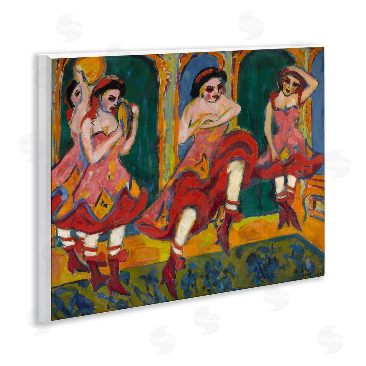 one1000paintings Classic Czardas Dancers Wooden Wall Plaque Art Print