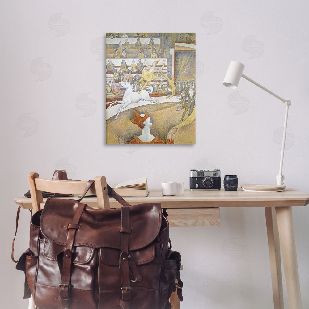 one1000paintings Classic Seurat Circus Canvas Wall Art Print in Room