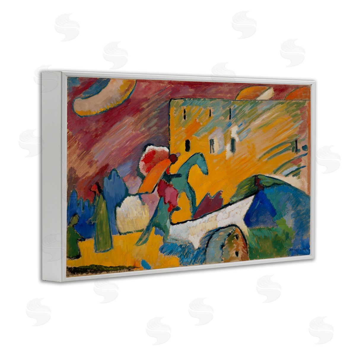 one1000paintings Kandinsky Improvisation Classic White Framed Giclee Wall Art Print