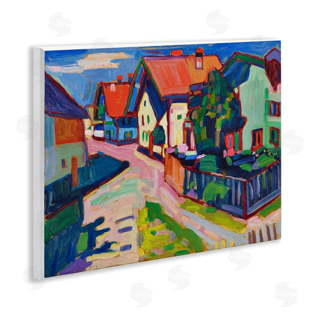 one1000paintings Kandinsky Murnau Landscape Wooden Wall Plaque Art Print