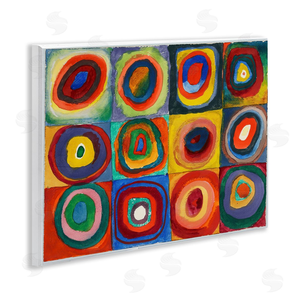 one1000paintings Kandinsky Classic Circles Wooden Wall Plaque Art Print