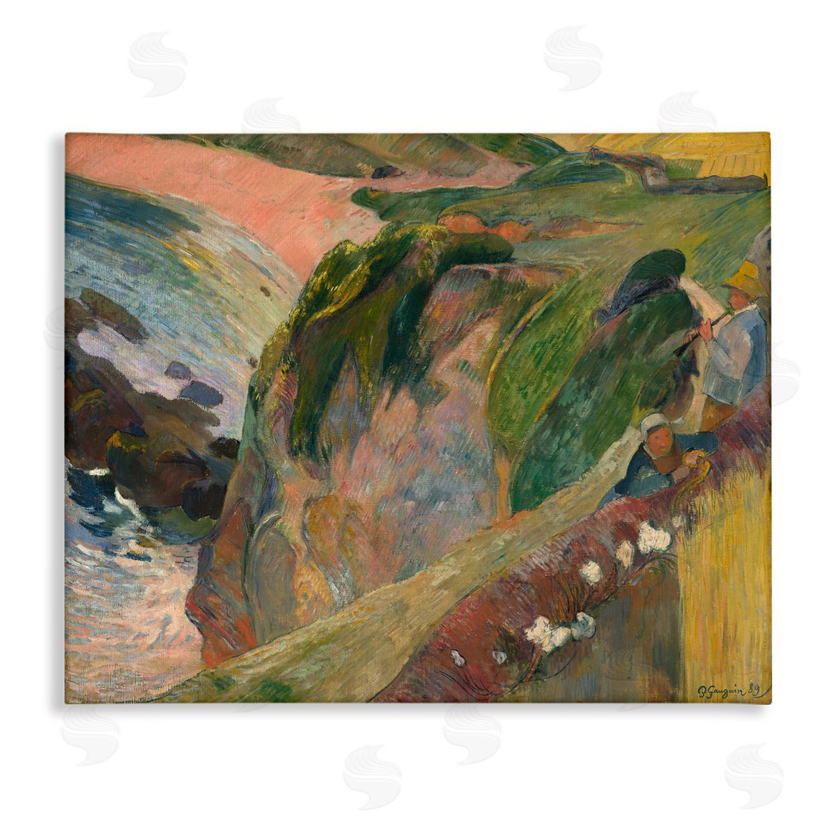 one1000paintings Classic Gauguin Above The Sea Canvas Wall Art Print