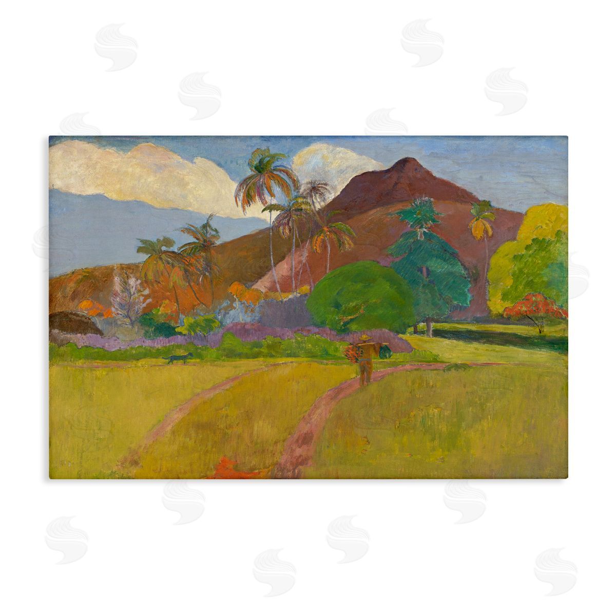 one1000paintings Classic Tahitian Landscape Canvas Wall Art Print