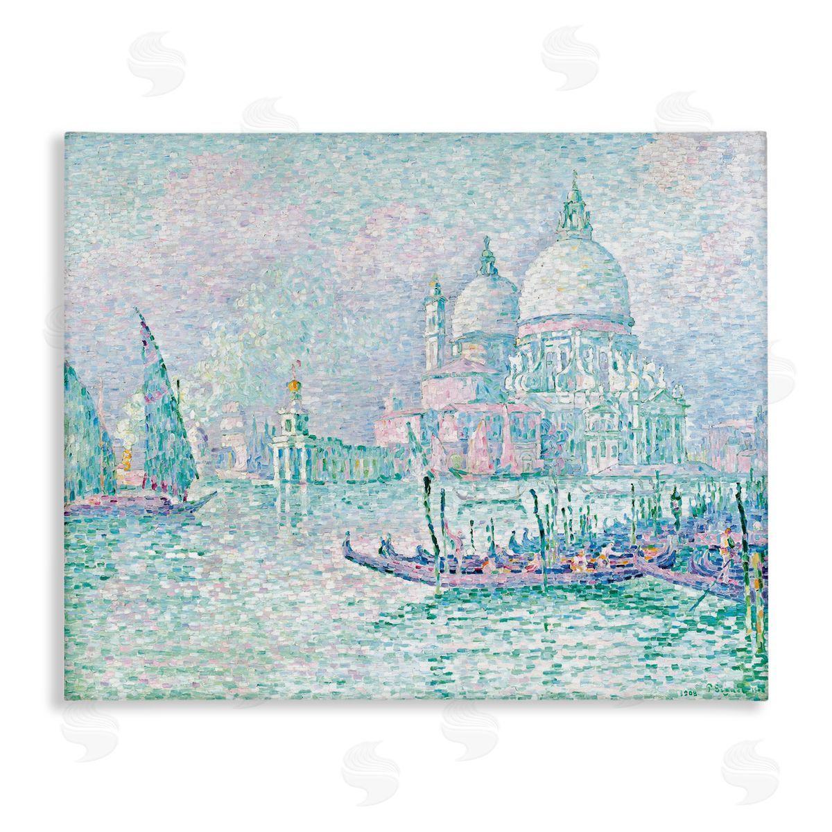 one1000paintings Classical Venice Signac Painting Canvas Wall Art Print
